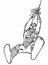 Spiderman Coloriage Pages Aranha Colorier sketch template