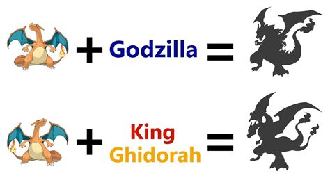 Charizard X Godzilla X King Ghidorah Pokemon Fusion
