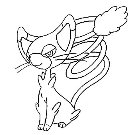 coloring pages pokemon glameow drawings pokemon