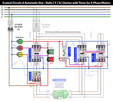 diagram star delta starter control wiring diagram  timer mydiagramonline