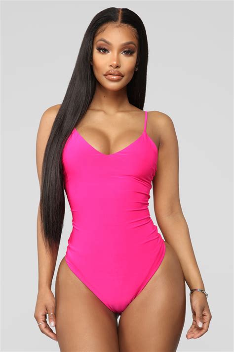 Here To Stay Bodysuit Neon Pink Fashion Nova Bodysuits Fashion Nova
