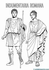 Romanos Romanas Romana Vestimenta Webdelmaestro Cuadrigas Artículo Civilizaciones Guerrero Ancient sketch template
