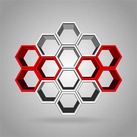 hexagon pattern stock vector image  texture bright