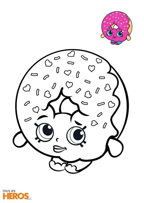 shopkins donut coloring page thiva hellas
