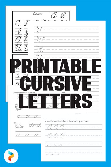 cursive letters worksheets printable