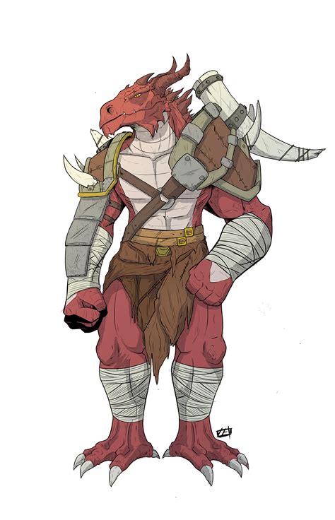 dragonborn barbarian oc rdnd