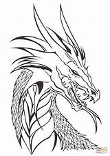 Dragon Coloring Pages Head Realistic Fire Dragons Wings Color Drawing Line Printable Print Icewing Getdrawings Real Drawings Colorings Headed Ninjago sketch template