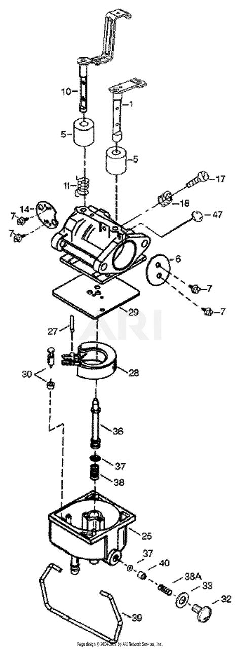 mtd ah lt   parts diagram  carburetor
