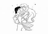 Princess Coloring Prince Dancing Ariel Disney Philip Pages sketch template