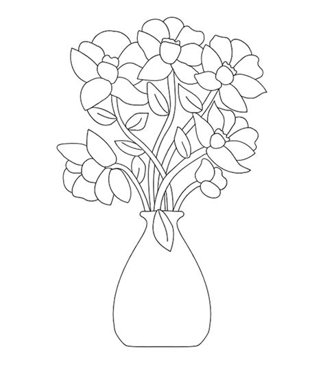 pretty flowers coloring pages coloring home