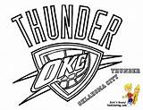 Coloring Pages Logo Basketball Nba State College Thunder Celtics Drawing Golden Bulls Boston Chicago Warriors Portland Oklahoma Westbrook City Russell sketch template