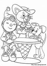 Noddy Coloring Pages Ice Cream Bumpy Printable Colouring Book Dog Way Make Cat Friends Books Coloriage Cartoon Miss Enjoy Drawing sketch template