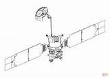 Coloring Satellite Satelite Pages Printable Spacecraft Designlooter Template 1400 21kb 990px sketch template