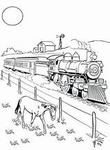 Coloring Train Pages Steam Freight Railroad Color Trains Horse Eating Getcolorings Print Getdrawings Printable Adult Drawing Beside Luna sketch template