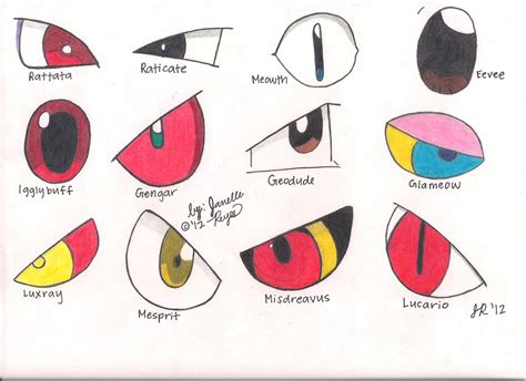pokemon eyes palette 3 by otakujaneeerrruuu on deviantart