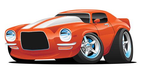 muscle car cartoon art wallpaper