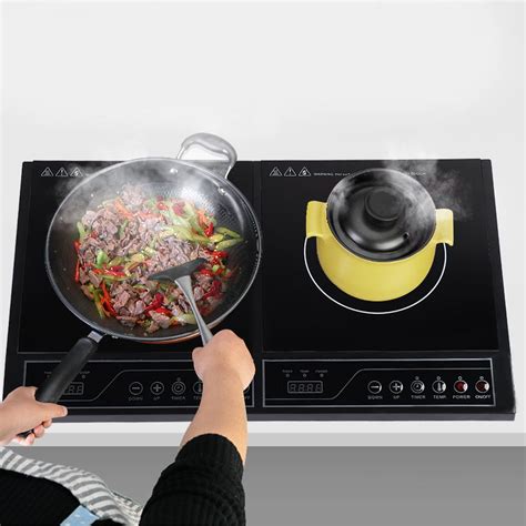 greensen vw home kitchen electric double induction cooktop touchpad induction cooker