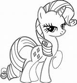 Rarity Coloring Pages Kids sketch template
