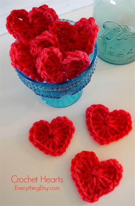 crochet heart pattern everythingetsycom
