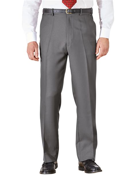 mens adjustable trouser stretch waist formal smart work pants ebay