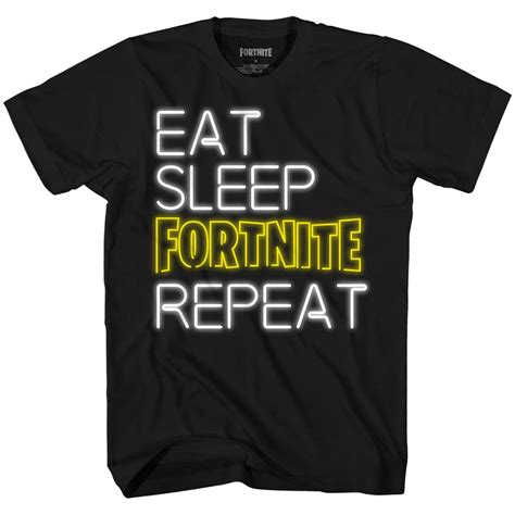 fortnite eat sleep fortnite repeat adult game   shirt stellanovelty