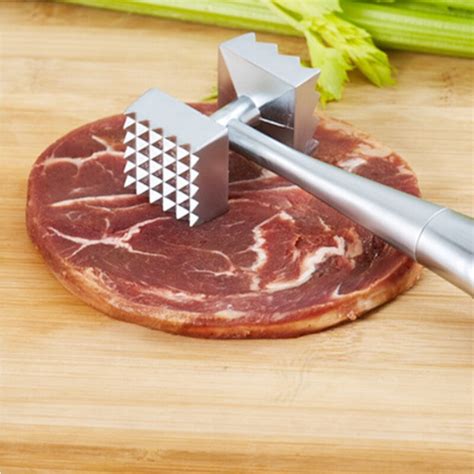 Stainless Meat Hammer Steak Hammer Meat Tenderizer Meat Pounder In Meat