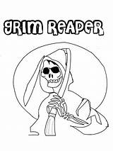 Grim Reaper Packets Coloringonly Coloringhome sketch template