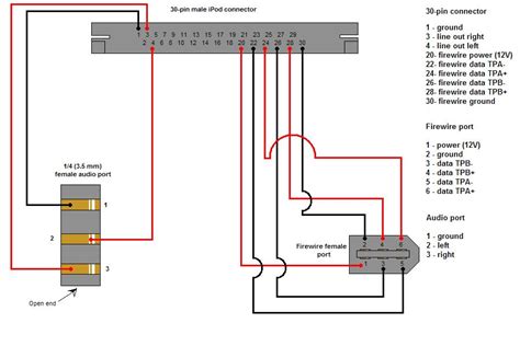 firewire  usb wiring diagram wiring diagram audio plug usb wire hero mini harness gopro kmart