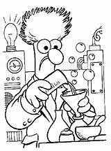 Muppets Muppet Kleurplaat Beaker Kleurplaten Malvorlagen Malvorlage Laboratory Disneydibujos Mewarnai Uitvinder Ausmalbild Colorir Ausmalbilder Animasi Animierte Bergerak Científico Cientifico Stemmen sketch template