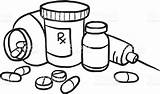 Clipart Pill Medicine Coloring Pages Outline Bottle Medication Drug Clip Drawing Drugs Clipartmag Color Getdrawings Printable Print Awesome sketch template