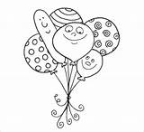 Balloons Coloring Balloon Pages Printable Color Print Ballons Coloringbay Getdrawings sketch template