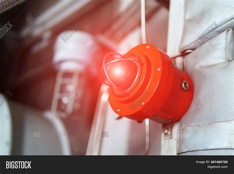 fire alarm red warning image photo  trial bigstock