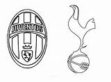 Juventus Tottenham Hotspur Ligue Uefa Colorear Disegno Kleurplaat Escudo Scudetto Voetbal Kleurplaten Coloringhome Coloriages Ohbq Germain 1074 Morningkids sketch template