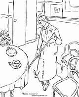 Maid Pissarro Camille Country Little Coloring Pages Printable Color Supercoloring Colouring Categories Adults Choose Board Impressionism Online Degas sketch template