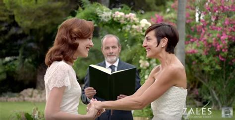 zales ad shows a lesbian wedding and one million moms