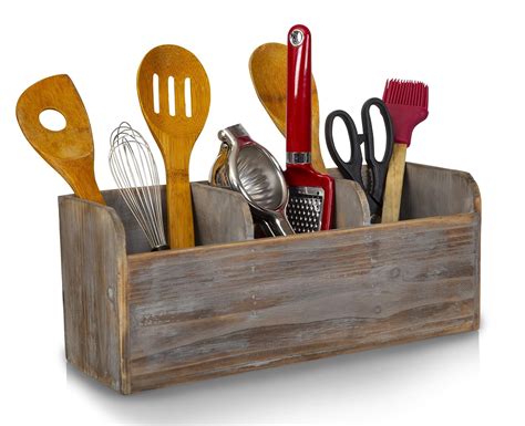 wooden kitchen utensil holder  home life