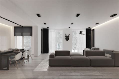luxus penthouse  der goldkueste zuerich minimalist living room