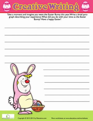 easter writing prompt worksheet educationcom   easter