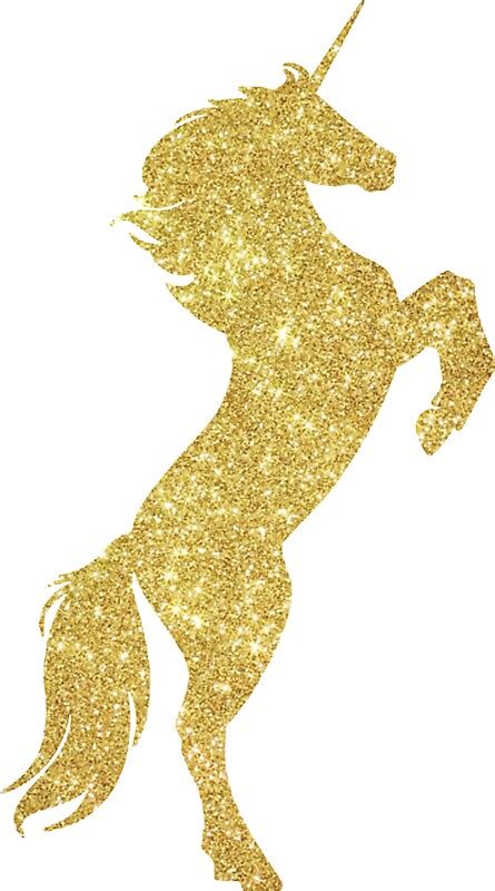 gold sparkly unicorn stickers  jazzyaims redbubble