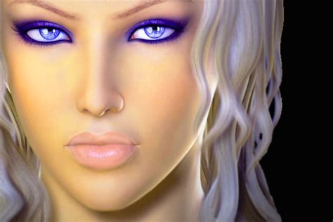 3d female face 3d beauty face girl blue eyes ojos azules wallpaper download digital