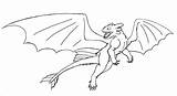Toothless Coloring Dragon Pages Train Fury Lineart Flying Drawing Baby Light Nadder Deadly Deviantart Print Printable Cute Color Sketch Coloringbay sketch template