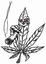 Weed Smoking Leaf Coloring Drawings Drawing Marijuana Pages Pot Stoner Tattoo Clipart Funny Joint Sketch Smoke Outline Plant Color Cliparts sketch template
