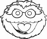 Sesame Grouch Buckle sketch template