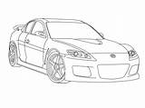 Mazda Rx8 Rx sketch template
