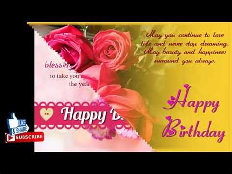 birthday wishes messages quotes greeting cards youtube
