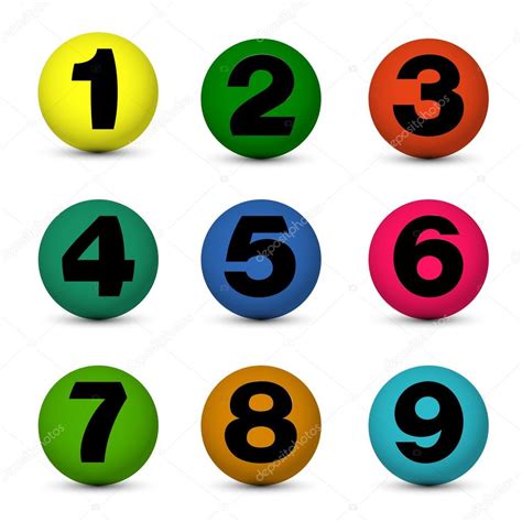 number balls stock vector  mdesignstudio