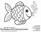 Rainbow Fish Coloring Contest Enter Friday Last Macaroni sketch template