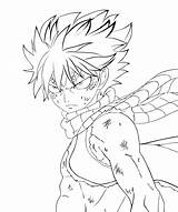 Natsu Tail Fairy Cool Coloring Pages Dragneel Printable Categories sketch template