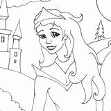 Princess Pages Coloring Colouring Simple Print Coloringpagesabc sketch template