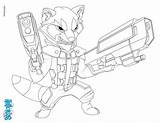 Coloring Pages Galaxy Guardians Rocket Raccoon Printable Nerf Gun Drawing Guns Infinity Color Book Hellokids Super Print Marvel Getdrawings Cartoon sketch template